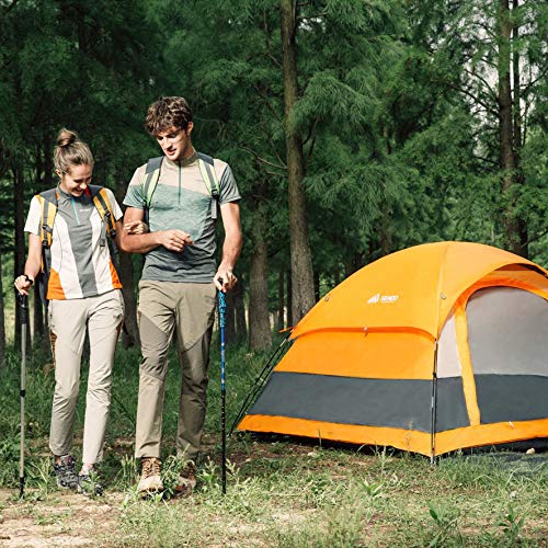 SEMOO Camping Tent Water Resistant 3-Person 1 Door 3-Season Lightweight Dome Tent with Portable Bag - Thumbnail 6