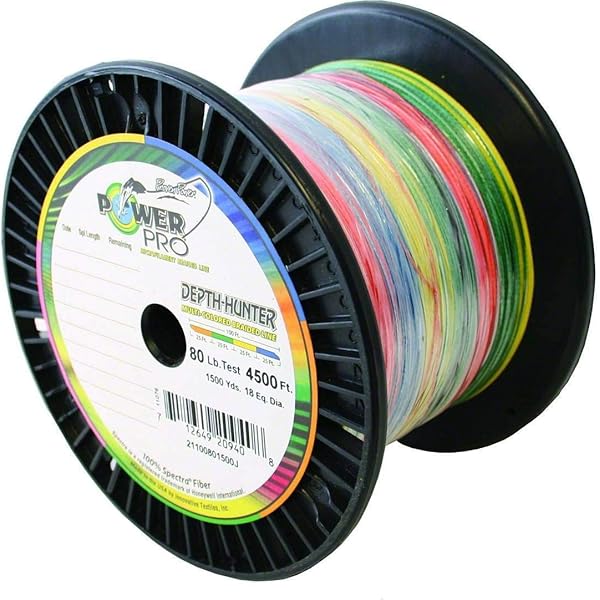 Amazon.com : PowerPro Depth Hunter Multi-Colored Braid - 333yds 