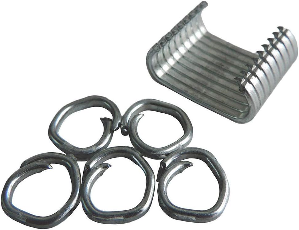 Street27 Hog Rings, Galvanized Hog Rings for Cages, Traps, Fencing, Sausage Casings, Upholstery