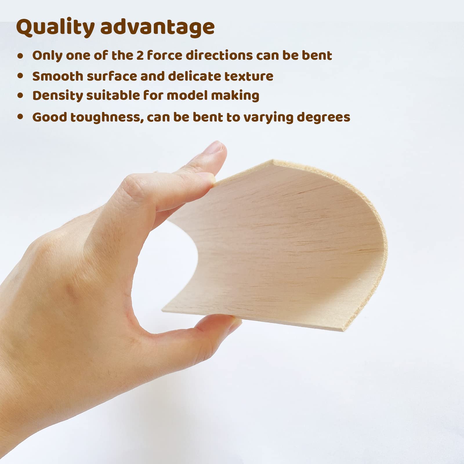 20 Pcs Wood Sheets,Unfinished Balsa Wood Sheets for Crafts DIY Thin Woodsheet for Wooden DIY Ornaments,Scrabble Tiles,House Aircraft Ship Boat,School Projects(150x100x2mm)
