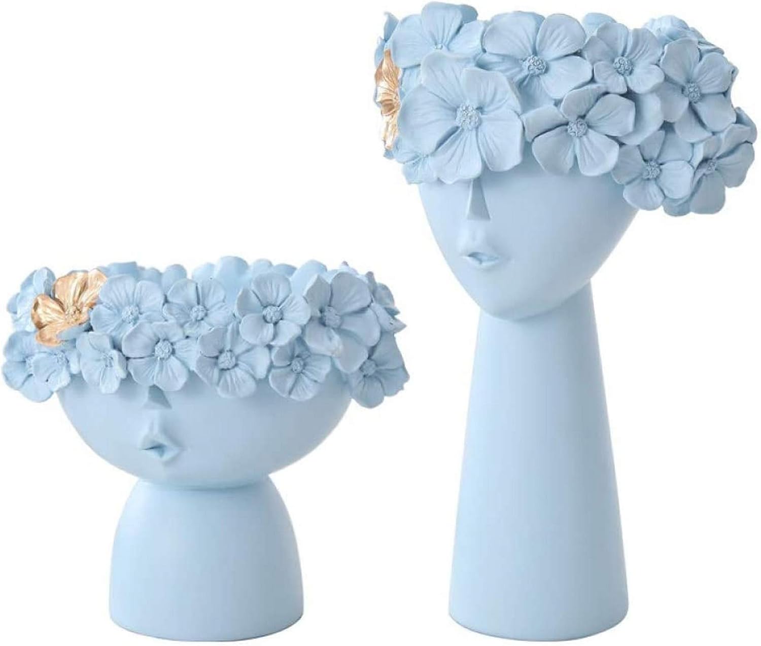 Amazon.de: MissZZ Skulptur 1 Paar Creative Human Head Vase Diverses
