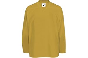 PEAR SOX Pearsox Mesh Polyester Hockey Jersey for Men's - Ice Hockey Athletic Plain Sports Jersey with Pullover Closure, Long Sleeves