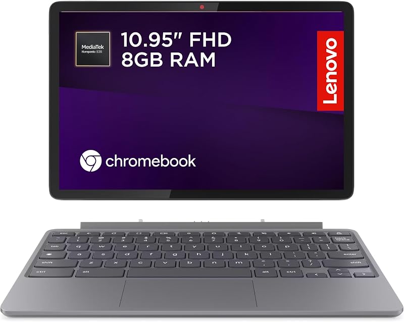 Lenovo IdeaPad Chromebook Duet 11 Inch FHD+ 8GB RAM 128GB eMMC Luna Grey