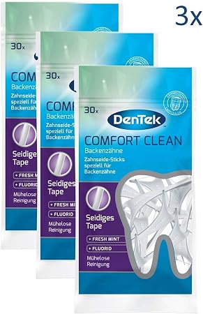 Amazon De Dentek Comfort Clean Zahnseide Sticks Speziell Fur