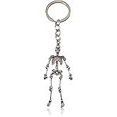 Hoheng Skeleton Keychain Halloween Bag Charm for Bags Skeleton Key Chain Halloweens Costumes Accessories