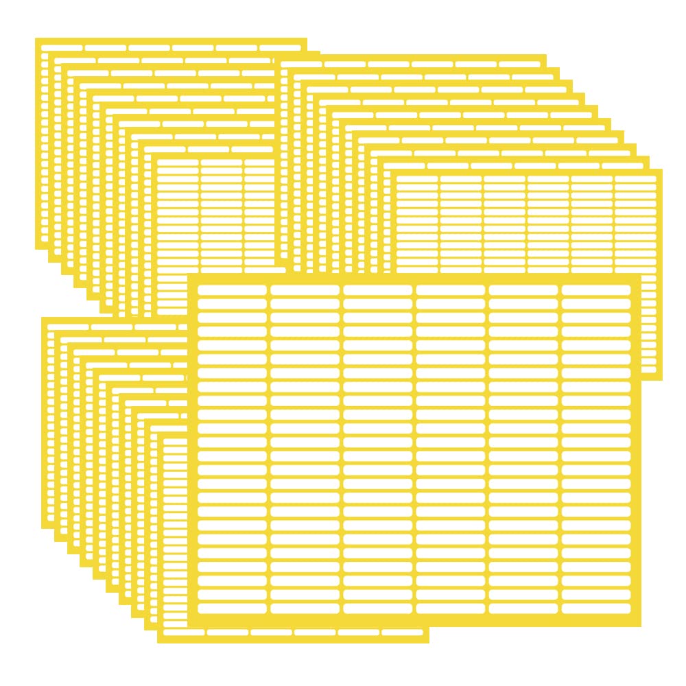 XINGSUI Small White Labels-4320pcs 5 x 34 mm Matte White Sticky Labels Stickers,Price Label,Name Label for File Folders, Envelopes(30 Sheets)