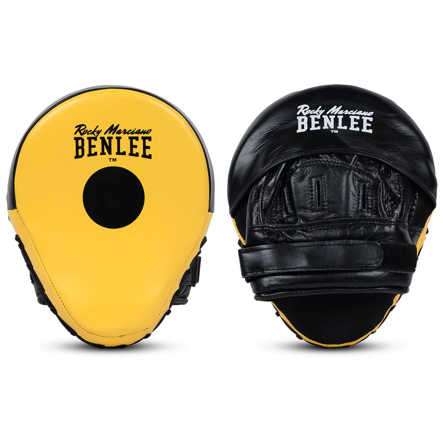 Ben Lee Rocky Marciano Hook & jab pads Jersey Joe Training pads - Black/yellow, One size