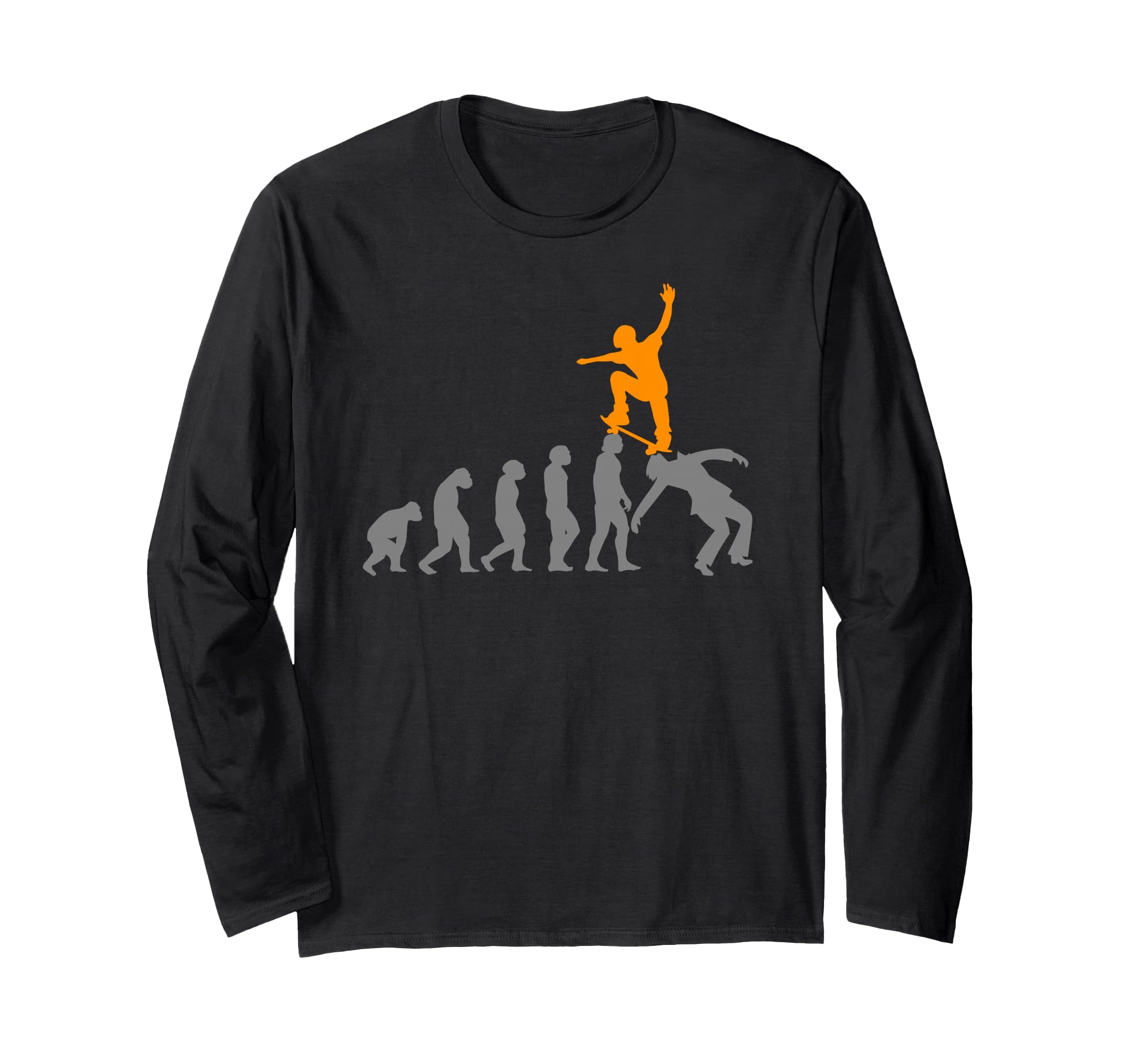 Skateboard Skater Skating Evolution Skateboarder Long Sleeve T-Shirt