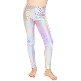 STRETCH IS COMFORT Girl's Metallic Mystique Leggings