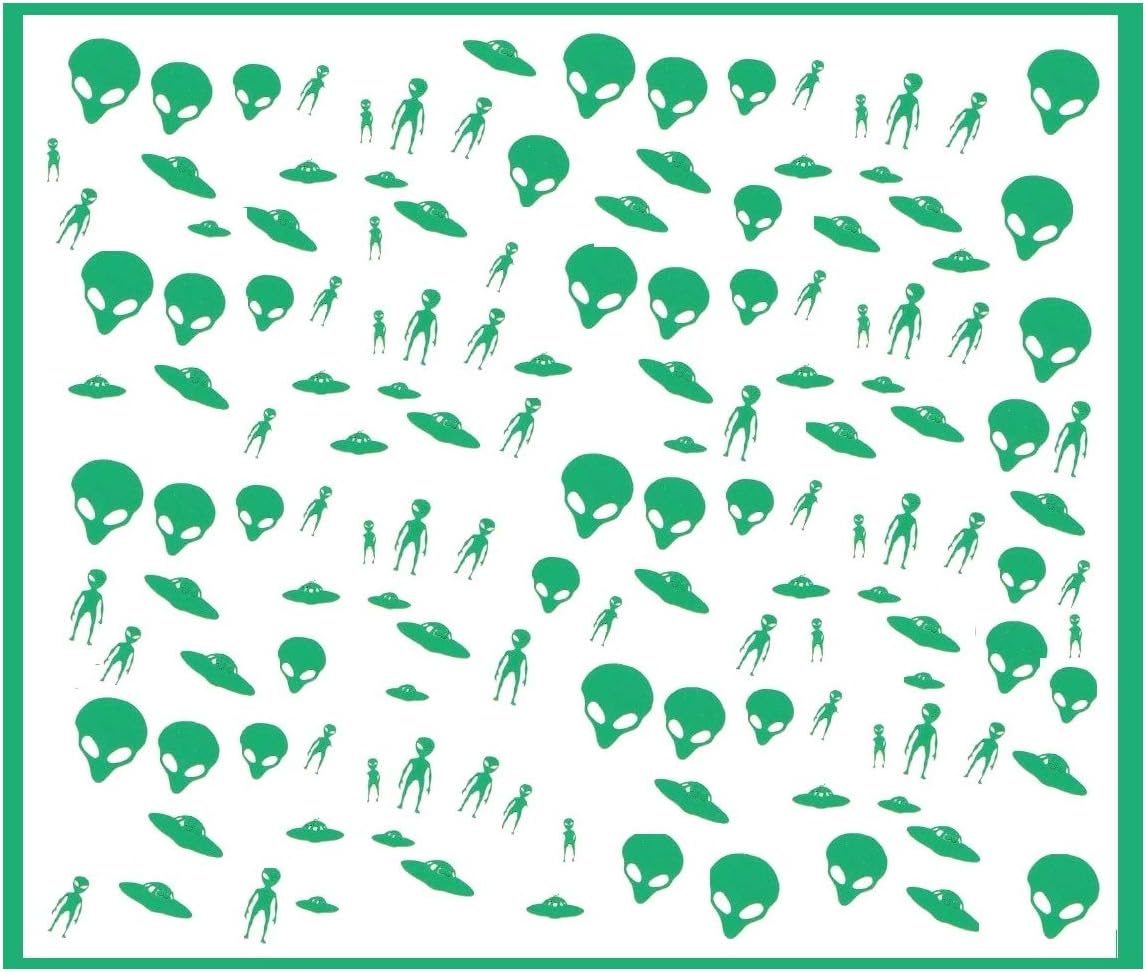 Alien Collections (Alien Nail stickers BLACK AND GREEN)