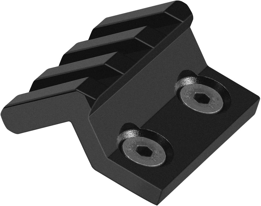 MLOK Offset Rail Mounts, VIAKEY 3 Slot Aluminum 45 Degree Angle Offset Side Flashlight Optic Sight Picatinny Rail Mount for M-LOK System - 2 Pack (3 Slot - 2 PCS) : Sports & Outdoors