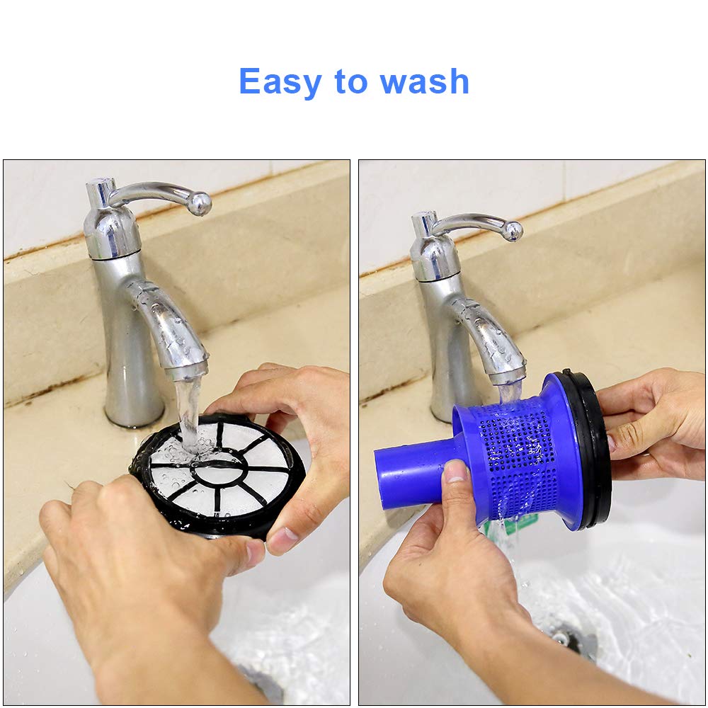 Kranich aspiradora ciclonico de Mano para hogar Aspirador Escoba sin Bolsa 2 en 1 Potente