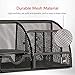 Makeup Organizer with 6-Compartment and Pull Out Drawer | Countertop Cosmetic Storage Box Caddy | Bathroom & Bedroom Display Case For Makeup, Lipstick, Brushes, Mirror | The Mesh Collection, Black