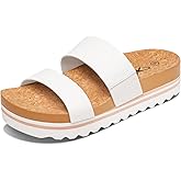 Athlefit Women's Sandals,Soft Cushion Footbed Platform Slides with Arch Support, and 2 Straps for Women