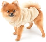 SMALLLEE_LUCKY_STORE Pet Ribbed Fleece Jumpers XS S Dog Cat Pullover view 5