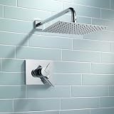 Voolan 10" High Pressure Rain Shower Head Square Chrome 304 Stainless Steel view 9