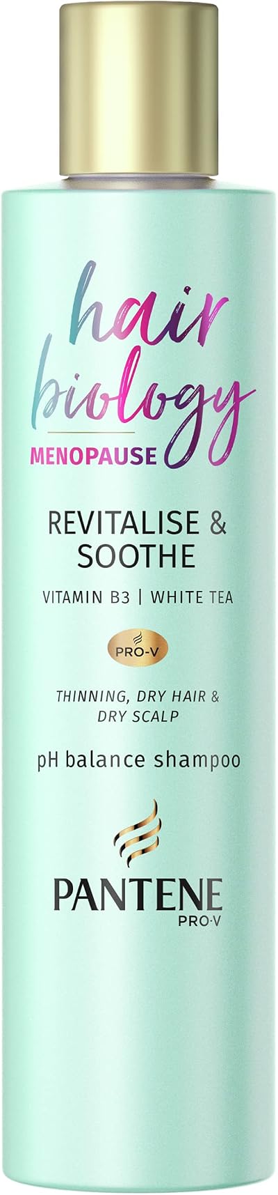 Pantene Revitalize & Soothe Menopause Shampoo 250ml for Dry Hair