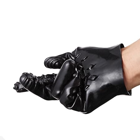 Yesmile Sexspielzeug Fingerüberzieher Weich Massage Handschuh Klitorisreizarm Sex Spielzeug mit Noppen Sex Handschuhe Verschi