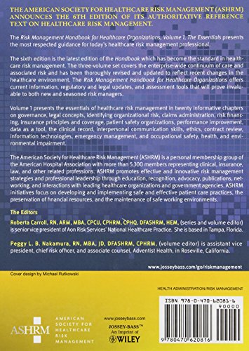Risk Management Handbook for Health Care Organizations, 3 Volume Set