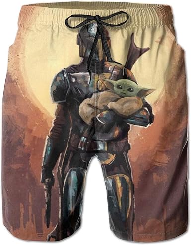 baby yoda swim trunks