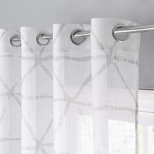 Amazon Com Stangh Light Filtering Semi Sheer Curtains Sketch