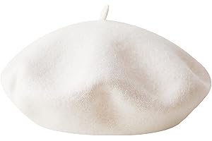 BRCUS Kids Girls French Beret Hat Artist Hat Solid Warm Beanie Cap Winter Autumn