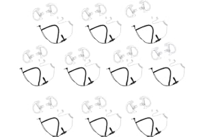 Klykon 10-Pack Police Earpiece 3.5 mm 1 pin Listen Only Covert Acoustic Tube Earpiece Surveillance Headset with Medium Earmol