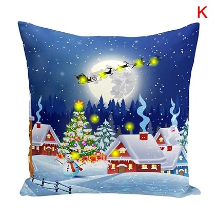 Amazon Com Tenflyer Cushion Cover Led Light Up 45x45cm Soft