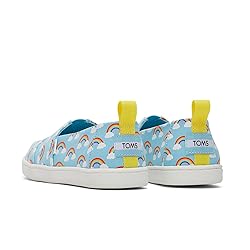 TOMS Girls Alpargata Loafer Flat, Blue Glow-in-Dark