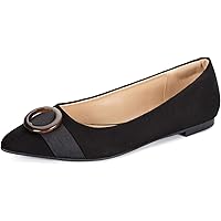 PENNYSUE Women's Pointed Toe Ballet Flats Casual Soft Slip On Classic Shoes