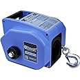 Bravex Trailer Winch 6000LBS, Reversible Portable 12-Volt DC Electric Winch Boat Trailer Truck Power-in, Power-out (Corded Remote Control & Hand Crank)