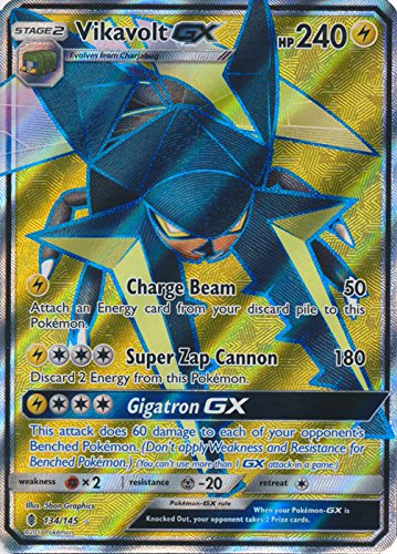 Vikavolt-GX - 134/145 - Full Art Ultra Rare - Sun & Moon: Guardians Rising