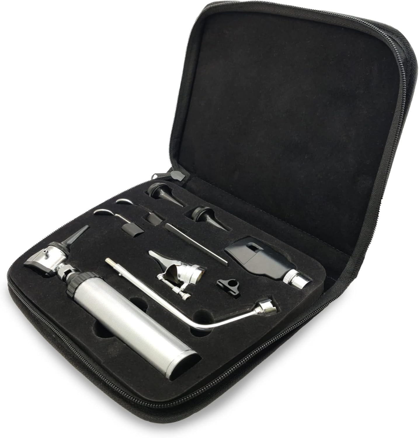 Fiber Optic ENT Set Otoscope Kit for Adults Children Ear Healthy Tool for Nurses Adults Children Baby Elderly Pets Animals Veterinary Otoscope