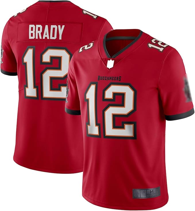 OKMJ 2021 Pirate American Football Jersey, 12 Brady Rugby Jersey Men