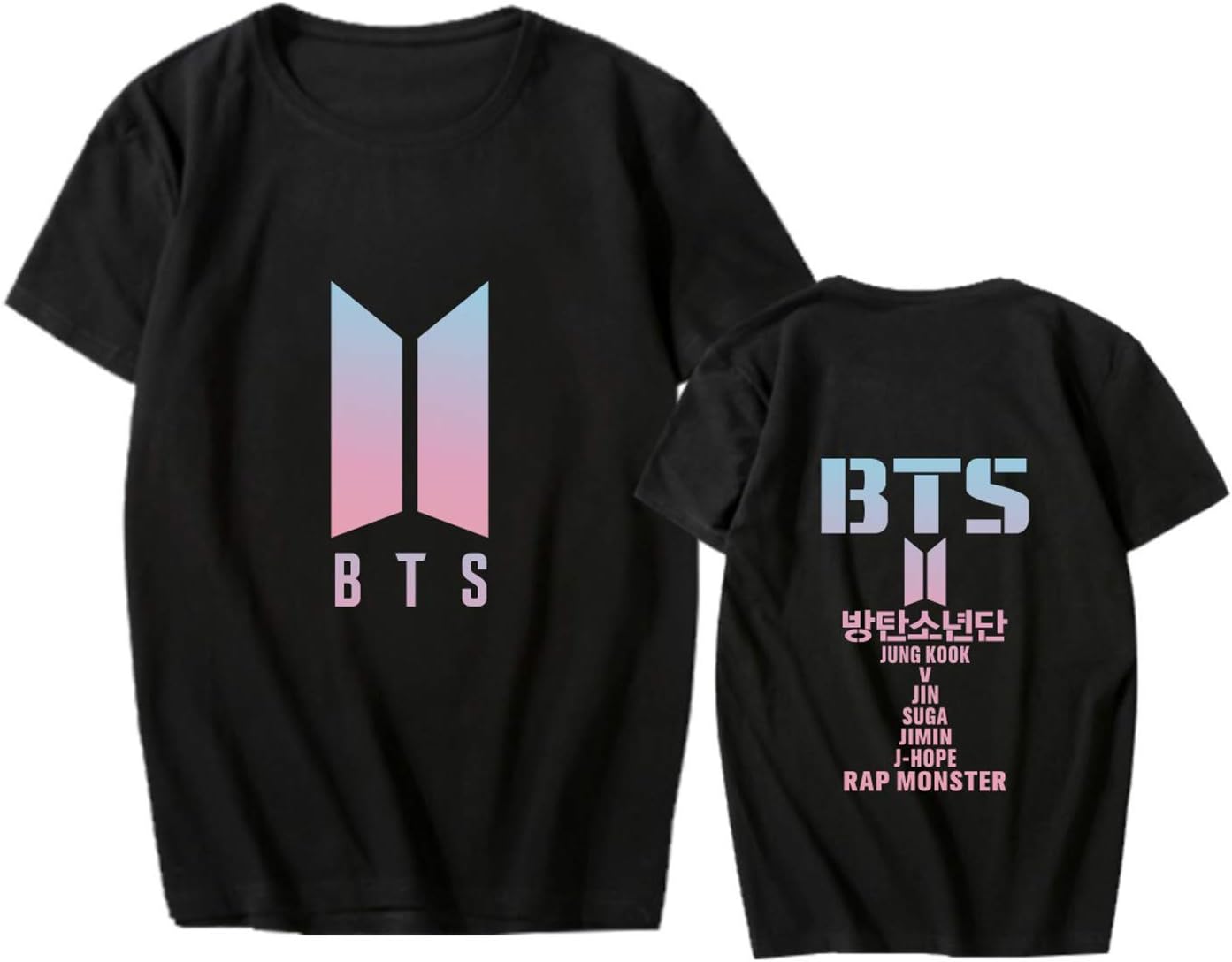 Aopostall BTS Merch,Kpop BTS Jimin Jungkook Suga V JHope Jin RM Shirt Cartoon Tshirt