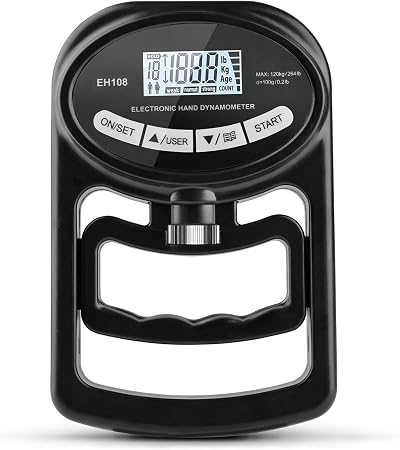OSDUE Hand Dynamometer 265lbs Grip Strength Trainer Digital Meter LCD USB