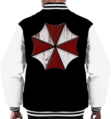 Resident Evil Umbrella Corp Ink Logo Mens Varsity Jacket Clothing Avishar Jackets Coats
