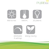 PURElite Natural Daylight Floor Lamp Twin Lights Flexible LED White view 6