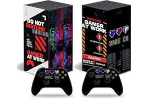 CXWITHY Skin Sticker for Xbox Series X Console and Controllers, Video Game Console Vinyl Decal Protective Wrap Cover Compatible with Xbox Series X Skin Set (Game Design)