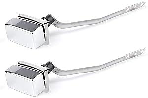 2 Pack Toilet Handle Replacement Compatible with Kohler Toilet Handle Side Mount Toilet Tank Lever Fit for Kohler 85114-CP Tr