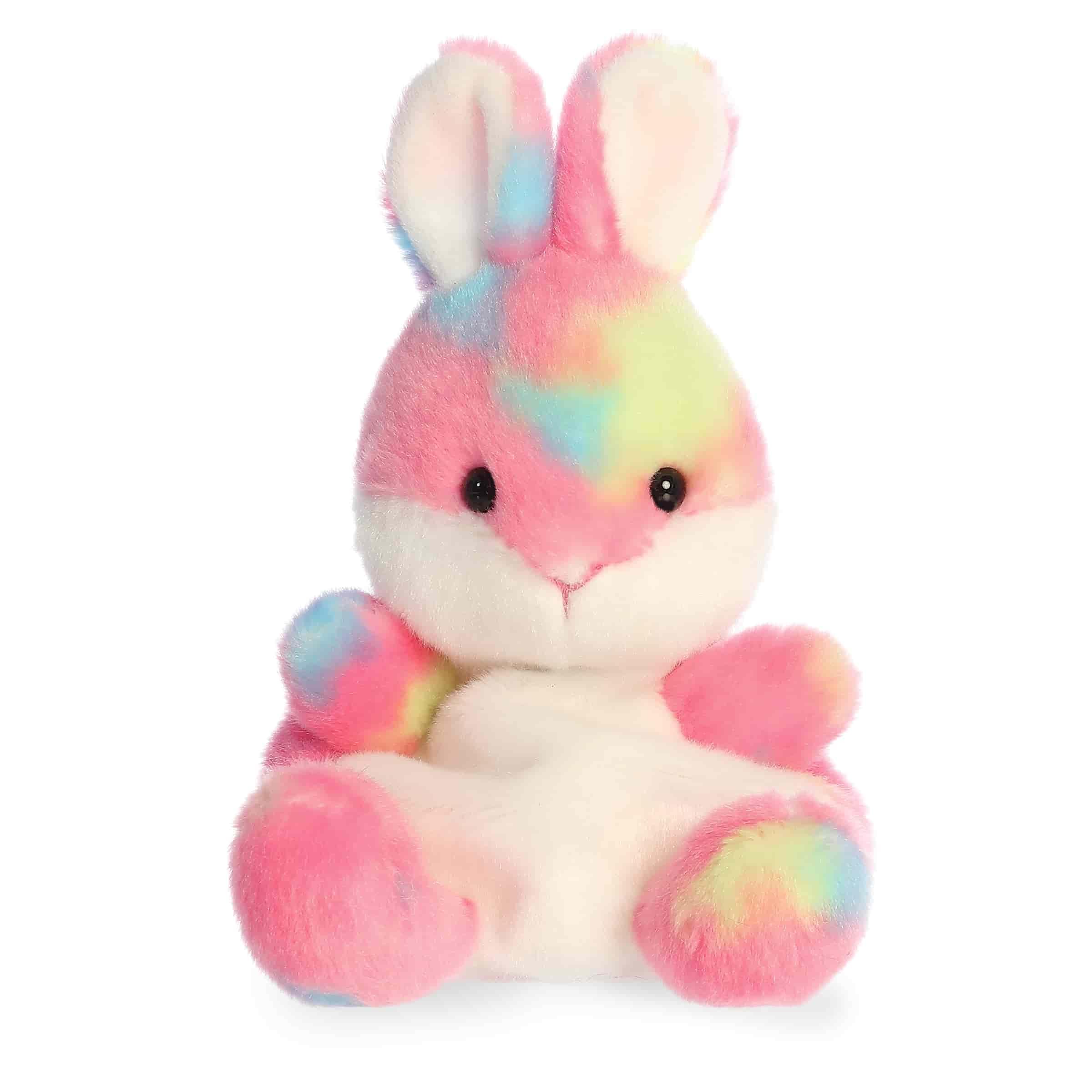 Aurora Adorable Palm Pals Bubblegum Jellybean Bunny Stuffed Animal - Fun Collectible Plush For Kids and Adult Collectors - Seasonal Plush For The Spring Season - Pink 5.5 Inches