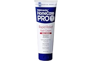 Welmedix HomeCare PRO Rapid Relief Adult Diaper Rash Cream – Extra Thick, Moisturizing Barrier Cream for Incontinence and Healing/Zinc Oxide (4oz Tube)