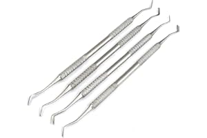 GS ONLINE COMPOSITE FILLING INSTRUMENTS DOUBLE ENDED DENTAL RESTORATIVE CARVER SET of 4 by G.S ONLINE STORE