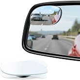 LivTee Blind Spot Mirrors, HD Glass Frameless Convex Rear View Mirrors, Wide Angle Adjustable Stick for Side Mirror, Automotive Exterior Accessories for Car, SUV &amp; Trucks, Pack of 2