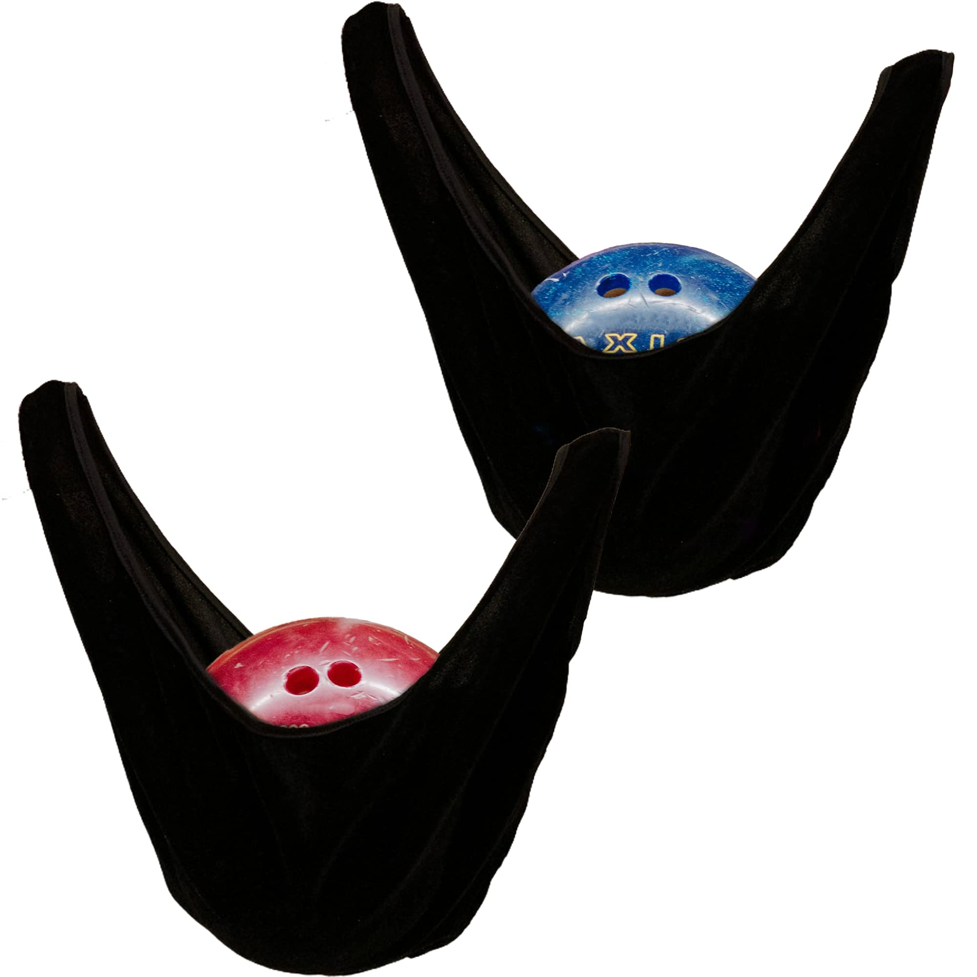 Hayaww Pack of 2 Bowling Ball Polishing Cloth, Bowling Ball Cleaner Polishing Bag, Black
