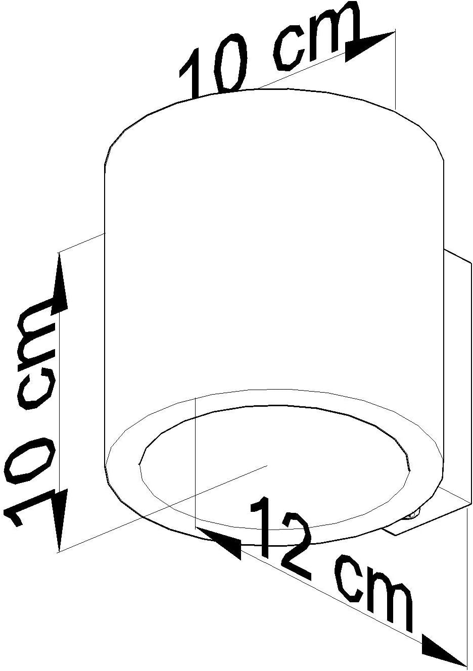 SOLLUX lighting Orbis Downlight Wall Light with Cylindrical Shade, Wall Light Living Room Dining Room Lamp - Image 5