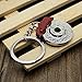 Waterwood Creative Auto Parts Models Spinning Racing Brake Disc Keychain Key Chain Ring-Red
