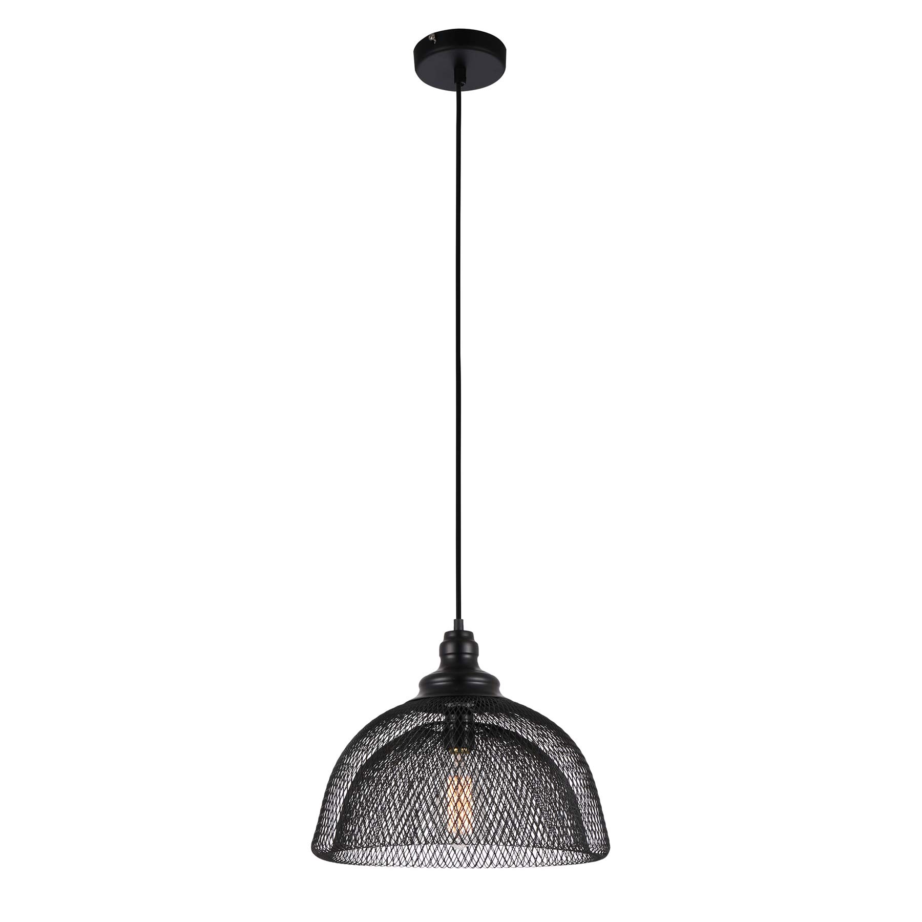 Lussiol 250443 Indoor Ceiling Light, Metal, Black