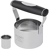 HULISEN 3 inch Biscuit Cutter, Stainless Steel Round Cookies Cutter with Soft Grip Handle, Gift Package
