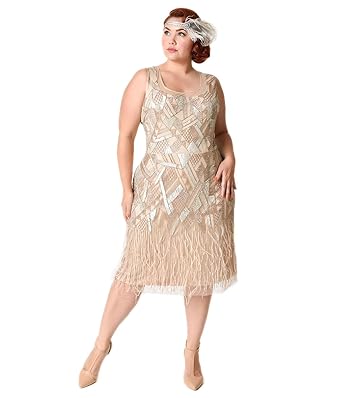 plus size feather cocktail dress